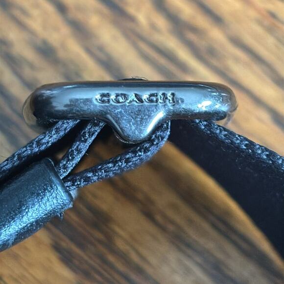 COACH Men's Black Houston Map Messenger Bag  with Adjustable Strap - Picture 13 of 13